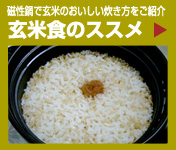 メタボ対策、健康を気遣う人へ　磁性鍋で玄米のおいしい炊き方をご紹介　玄米食のススメ